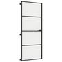Voir la diapositive 5 : VIDAXL Porte interieure mince noir 83x201,5 cm verre trempe aluminium