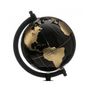 Voir la diapositive 2 : ATMOSPHERA Globe terrestre noir et or H22 cm