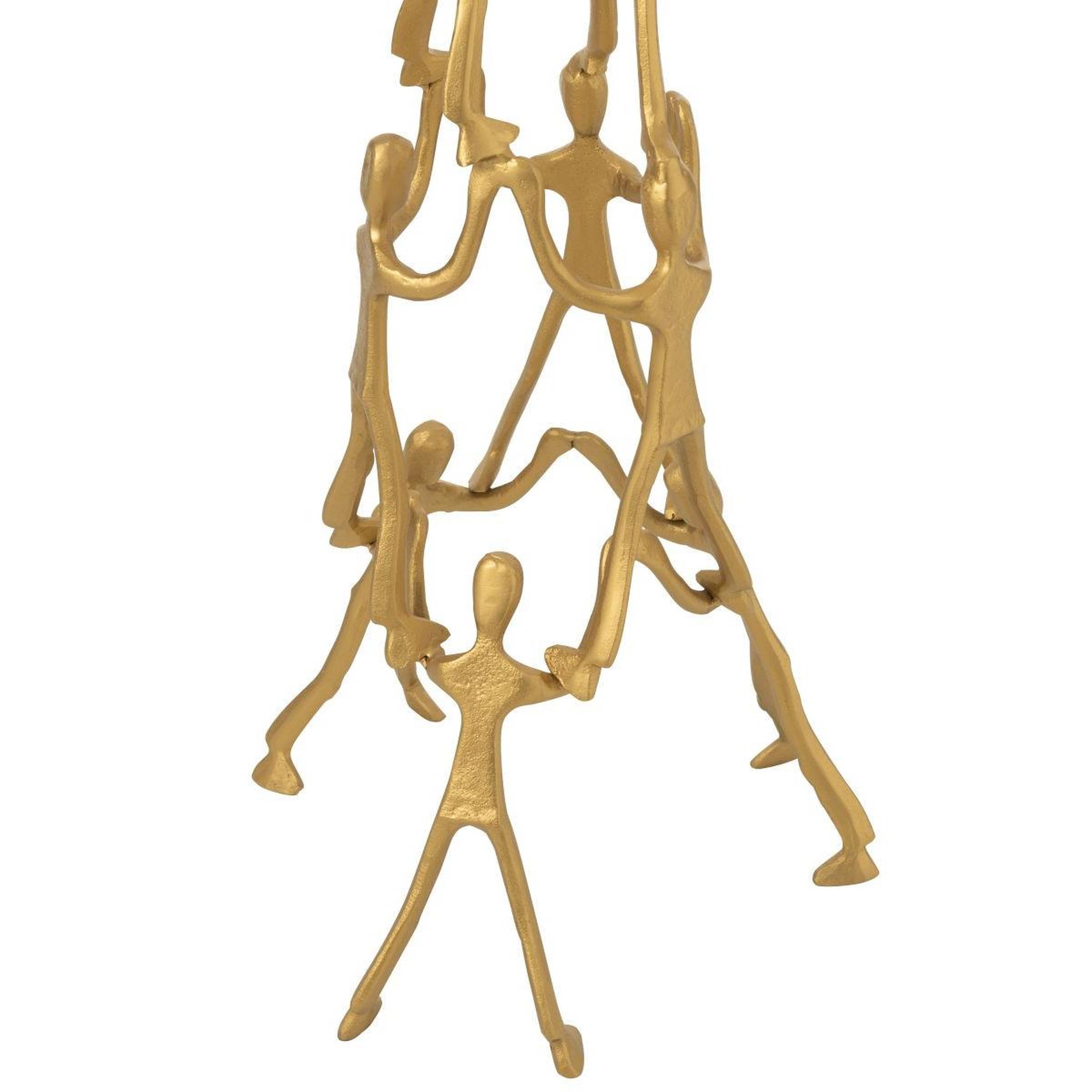 Voir la diapositive 2 : J-LINE Statue figurine en métal  tower  147cm doré