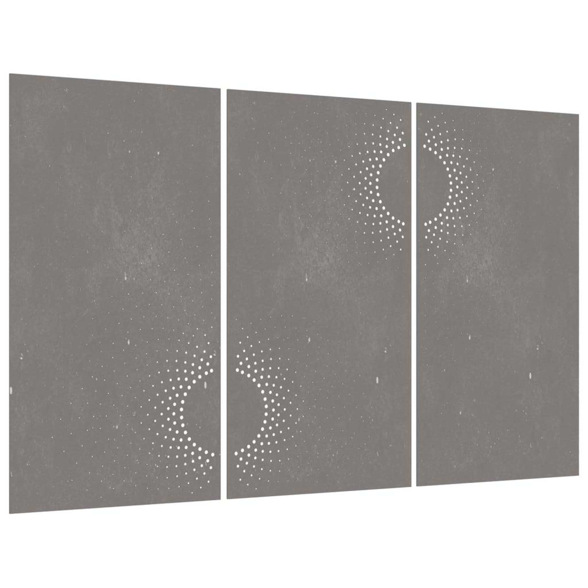 Voir la diapositive 3 : VIDAXL Decorations murales jardin 3 pcs 105x55 cm design du soleil