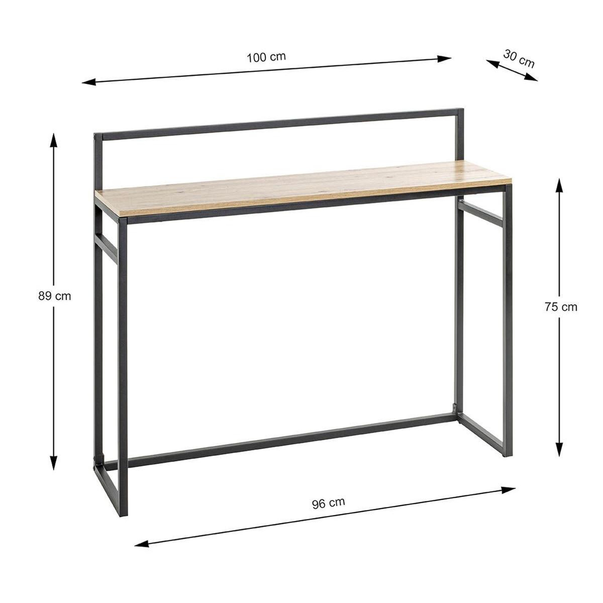 Voir la diapositive 5 : Paris Prix Console design  miranda  100cm chêne & noir