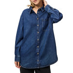 Pieces Chemise Bleu Foncé Femme Pieces Maisie. Coloris disponibles : Bleu
