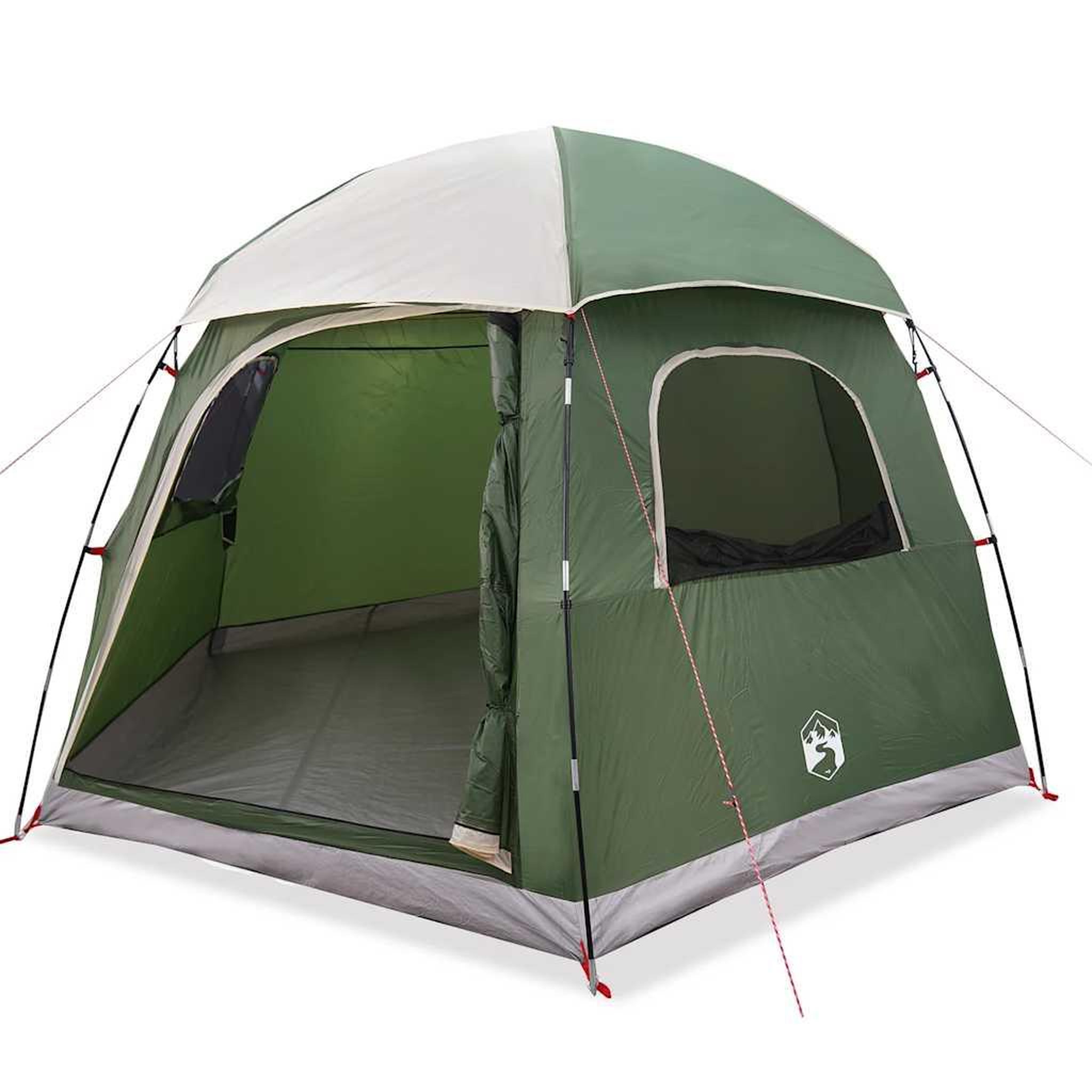 Voir la diapositive 2 : VIDAXL Tente de familiale igloo 6 personnes vert impermeable