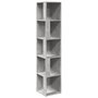 Voir la diapositive 2 : VIDAXL Armoire d'angle Gris beton 33x33x164,5 cm Bois d'ingenierie