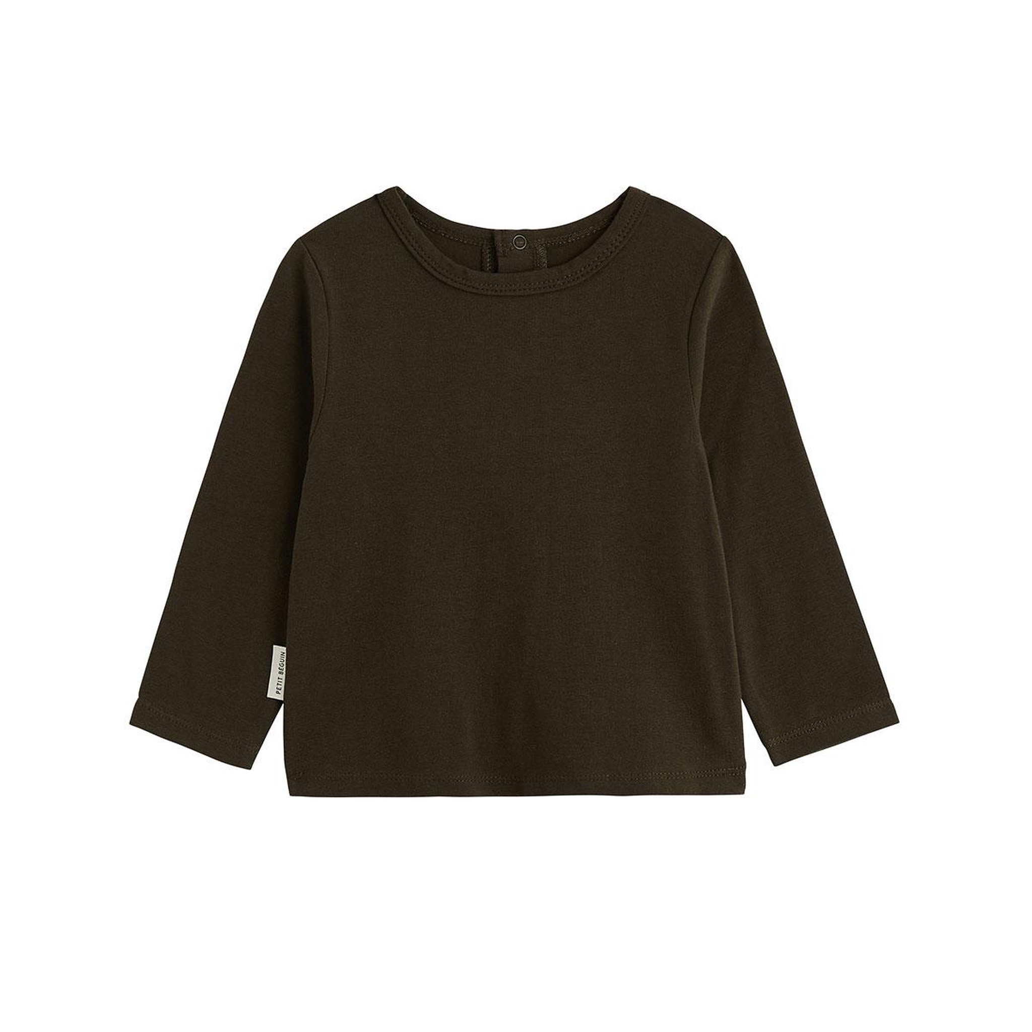 Voir la diapositive 6 : PETIT BEGUIN Ensemble salopette bébé en molleton et t-shirt ginkgo