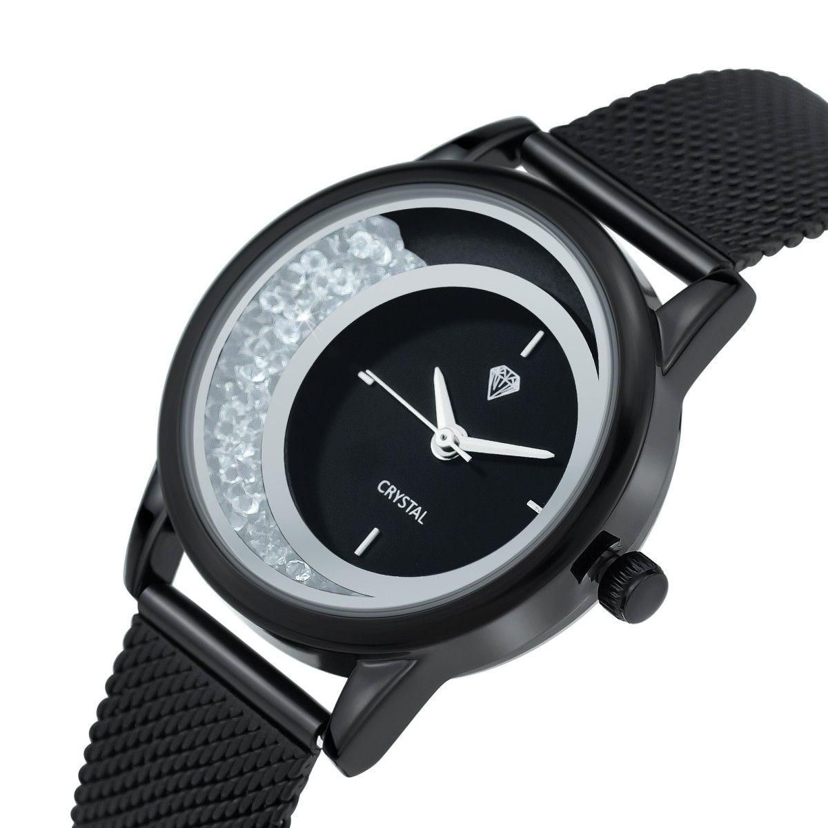 SC CRYSTAL Montre Lynn élégante ornée de Cristaux scintillants par SC Crystal