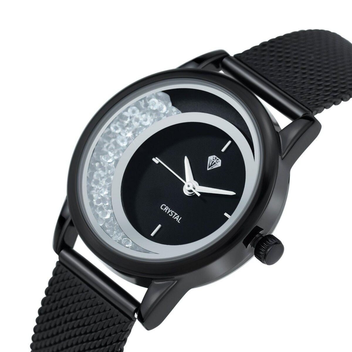 SC CRYSTAL Montre Lynn élégante ornée de Cristaux scintillants par SC Crystal