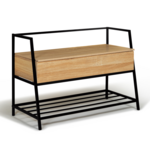 ID MARKET Banc d'entrée chaussures TIM design industriel