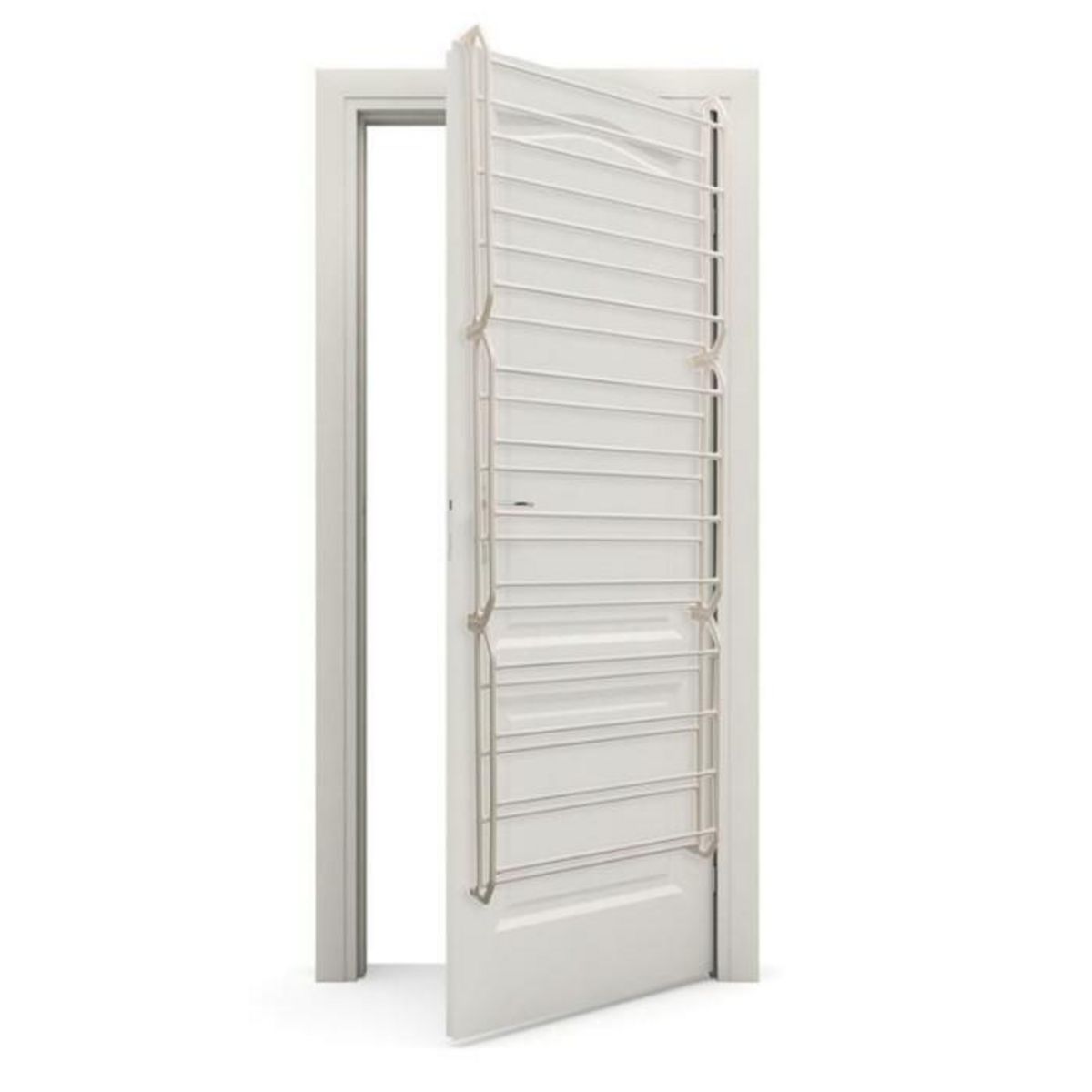 Paris Prix Range-Chaussures de Porte  36 Paires  180cm Blanc