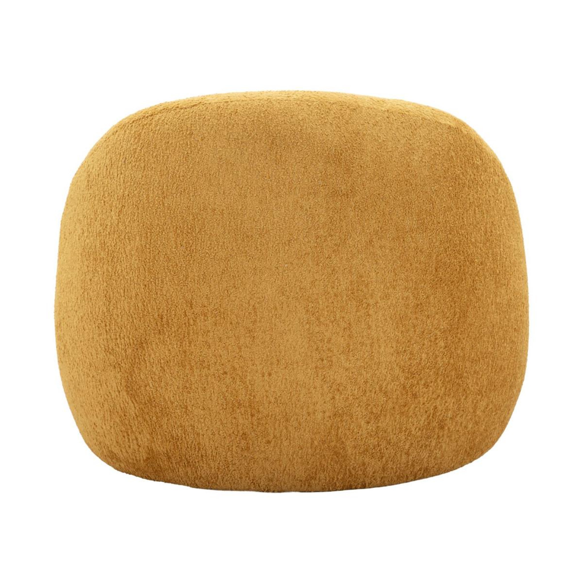 Voir la diapositive 4 : Paris Prix Fauteuil tissu bouclette  ginevra  81cm jaune