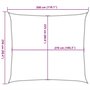 Voir la diapositive 6 : VIDAXL Voile d'ombrage 160 g/m^2 Vert clair 2,5x3 m PEHD