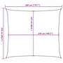 Voir la diapositive 6 : VIDAXL Voile d'ombrage 160 g/m^2 Vert clair 2,5x3 m PEHD