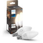 Voir la diapositive 1 : Philips Ampoule LED connectée HUE White E14 x2