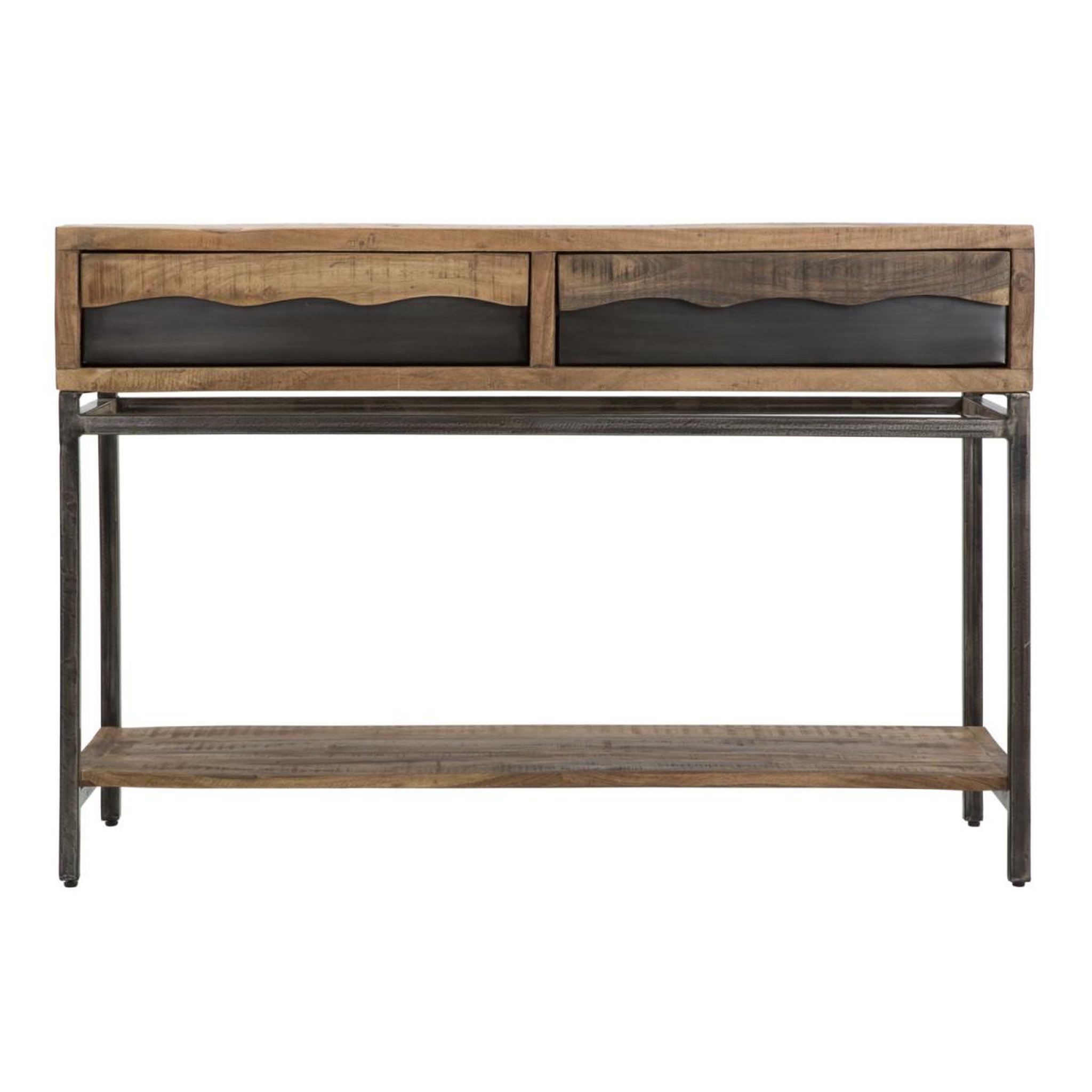 Voir la diapositive 2 : Paris Prix Console design en bois  yellowstone  118cm marron