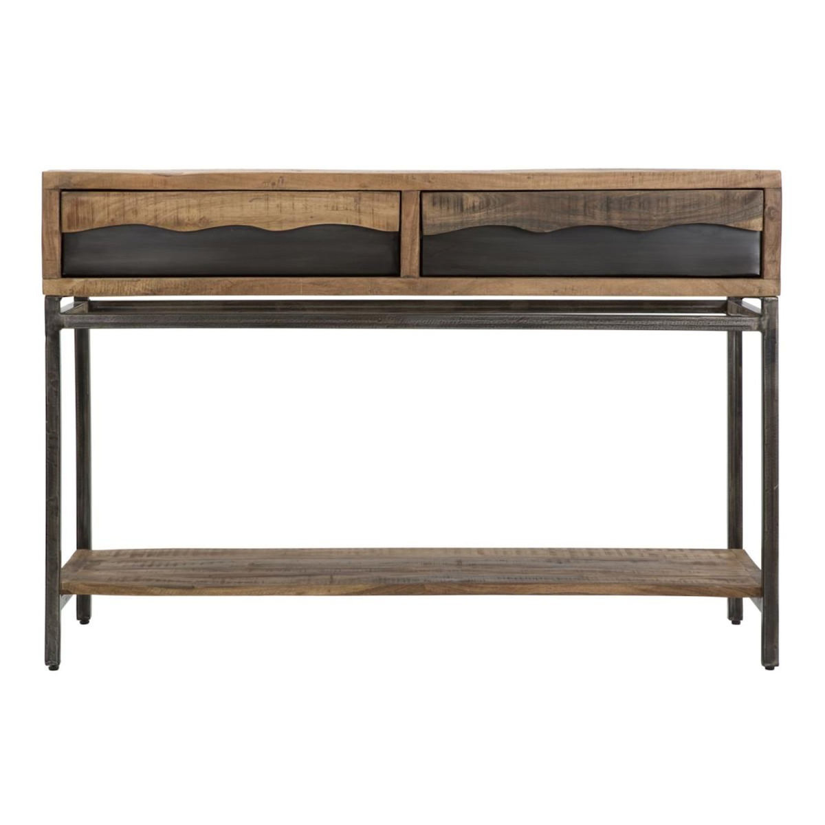 Paris Prix Console Design en Bois  Yellowstone  118cm Marron
