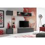 Voir la diapositive 2 : Paris Prix Ensemble Meuble TV  Rio  230cm Anthracite & Chêne
