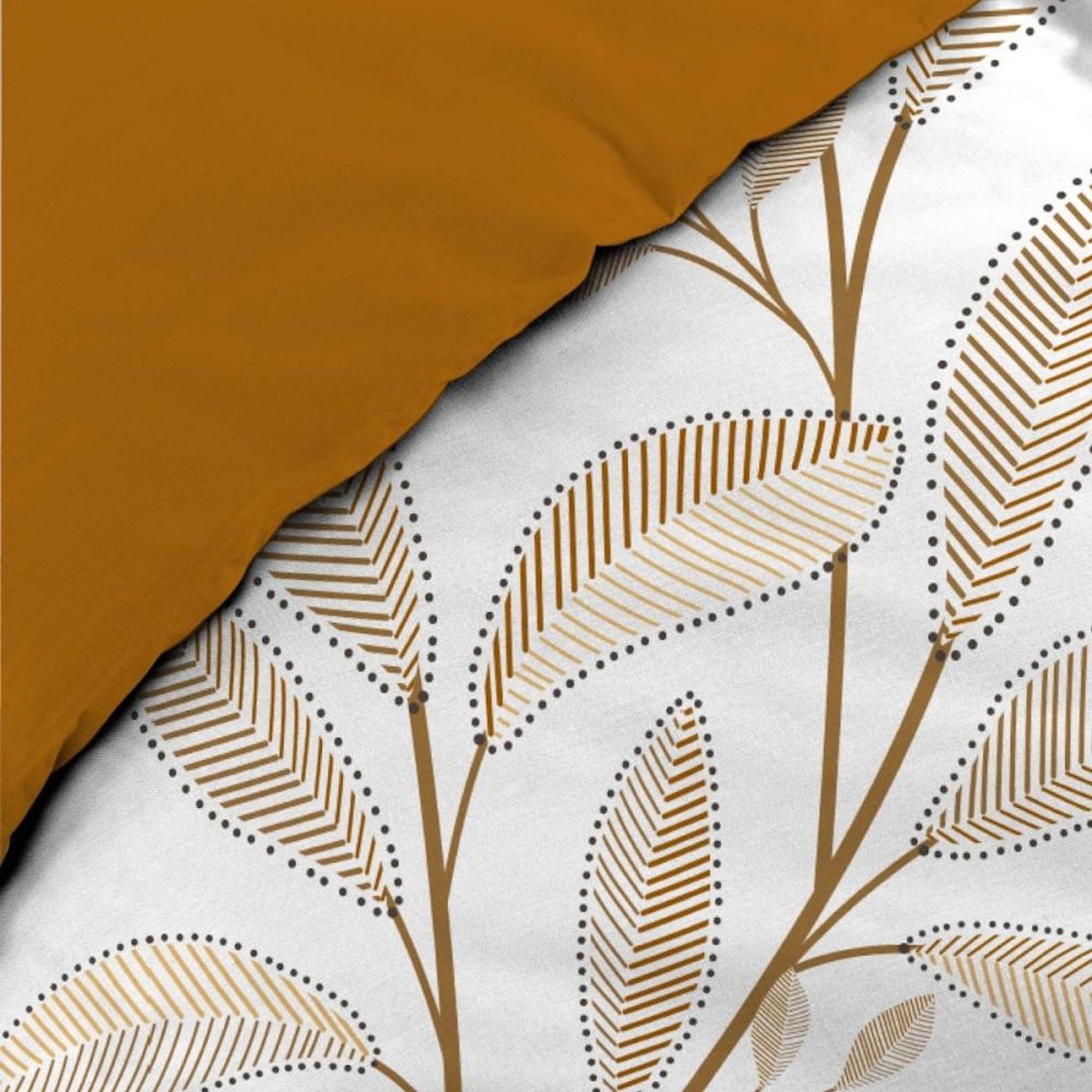 Douceur d'Intérieur Housse de couette 240x220 + 2 taies 100% coton