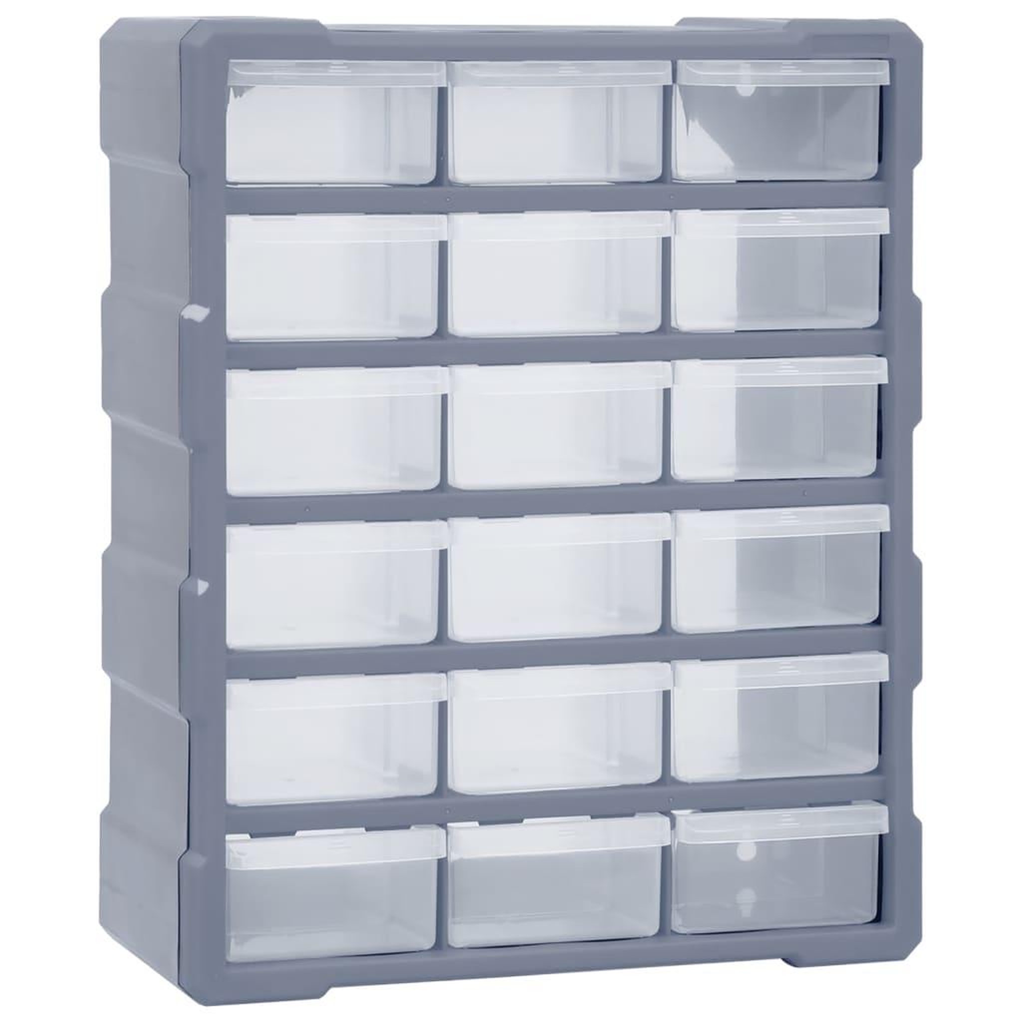 Voir la diapositive 1 : VIDAXL Organisateur multi-tiroirs avec 18 tiroirs centraux 38x16x47 cm