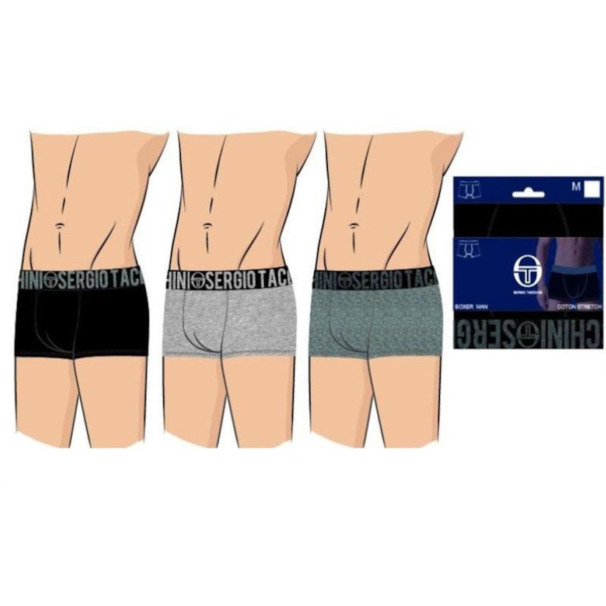 SERGIO TACCHINI Boxer Homme SERGIO TACCHINI Lot de 6