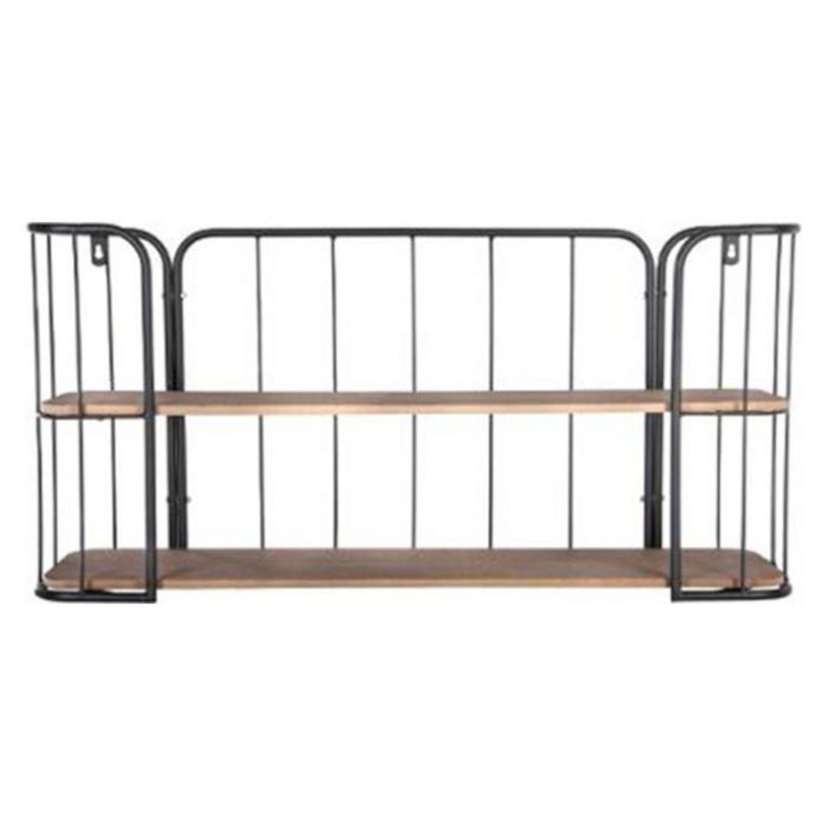 ATMOSPHERA Etagère Murale à 2 Niveaux  Jordi  75cm Marron