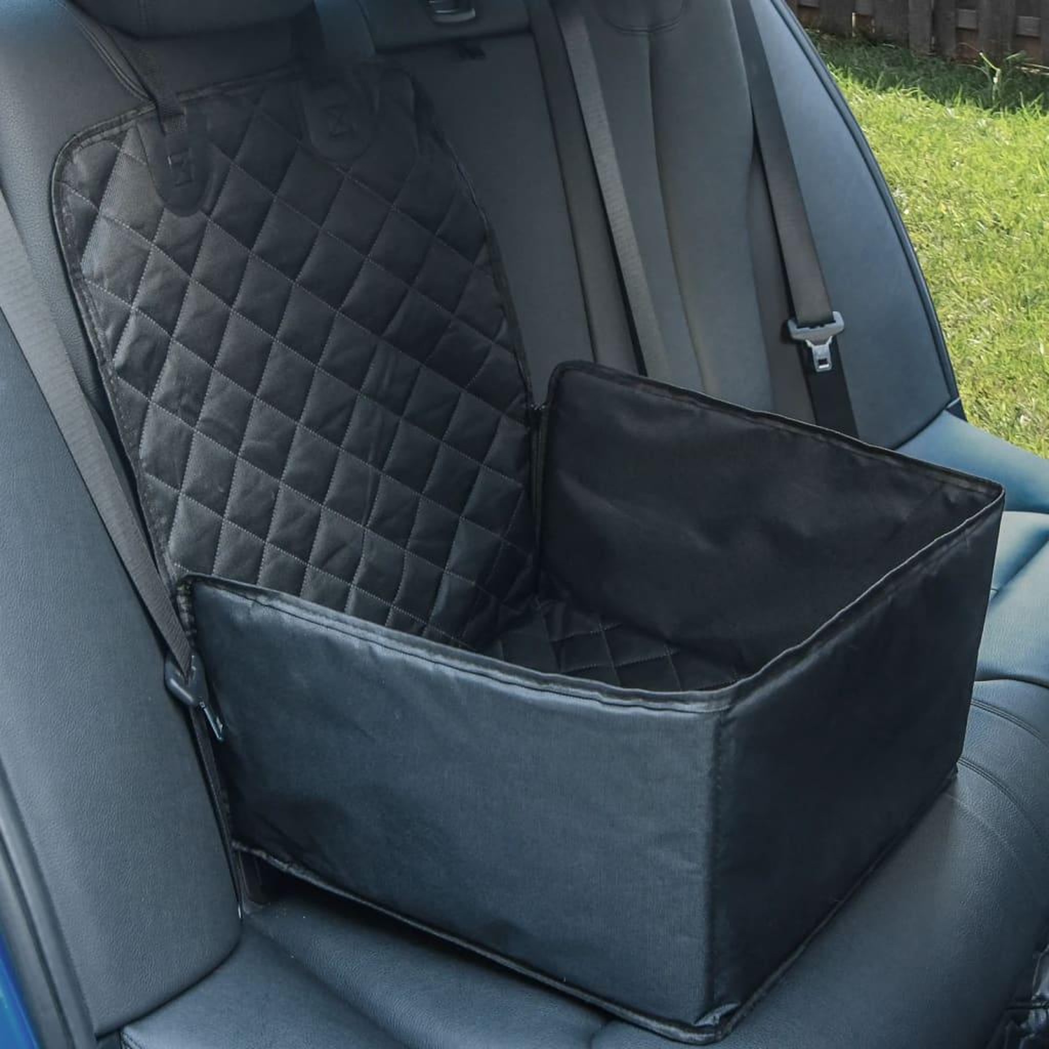 Voir la diapositive 1 : VIDAXL Siege de voiture pour chien noir 45x45x25/55 cm