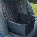 VIDAXL Siege de voiture pour chien noir 45x45x25/55 cm