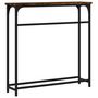 Voir la diapositive 6 : VIDAXL Table console chêne fumé 75x19,5x75 cm bois d ingénierie