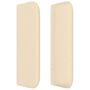 Voir la diapositive 4 : VIDAXL Tete de lit avec oreilles Creme 147x16x78/88 cm Tissu