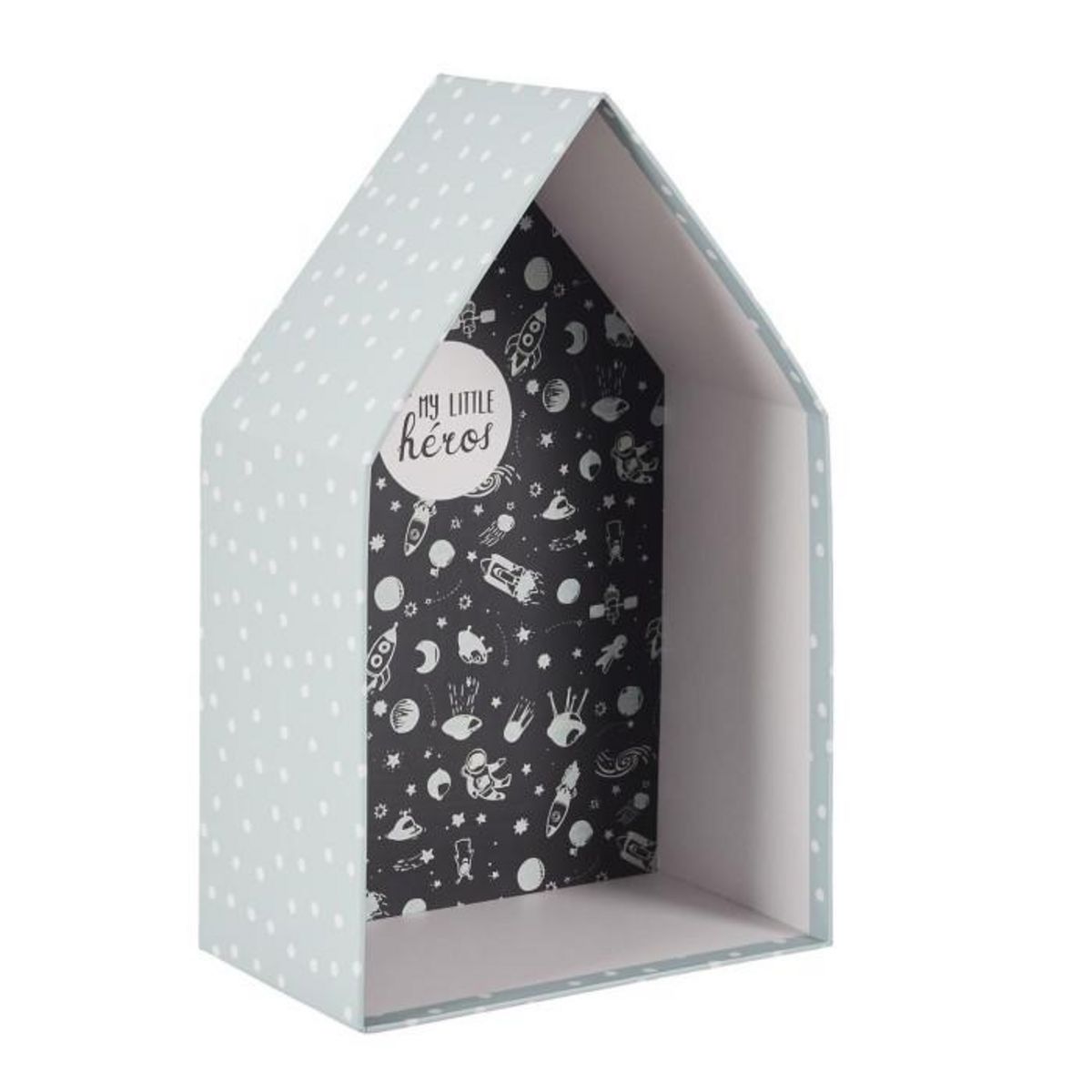 Paris Prix Lot de 3 Boîtes Gigognes  Maison Garçon  32cm Gris