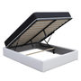 Voir la diapositive 2 : KING OF DREAMS Ensemble Lit Coffre et Matelas  Latex Accueil Moelleux