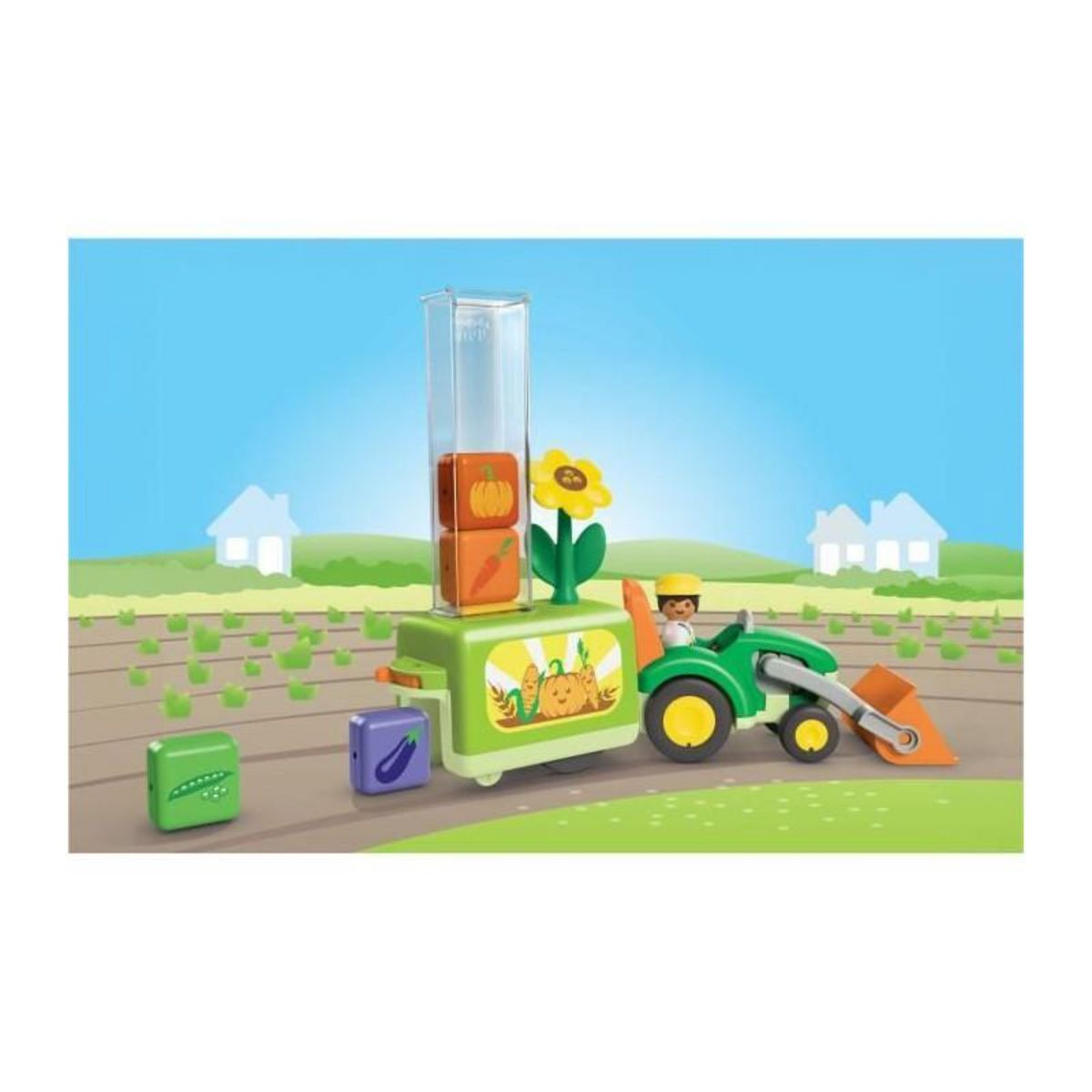 PLAYMOBIL Playmobil 71773 Tracteur avec planteuse, Playmobil junior, 11 pieces, Des 12 mois