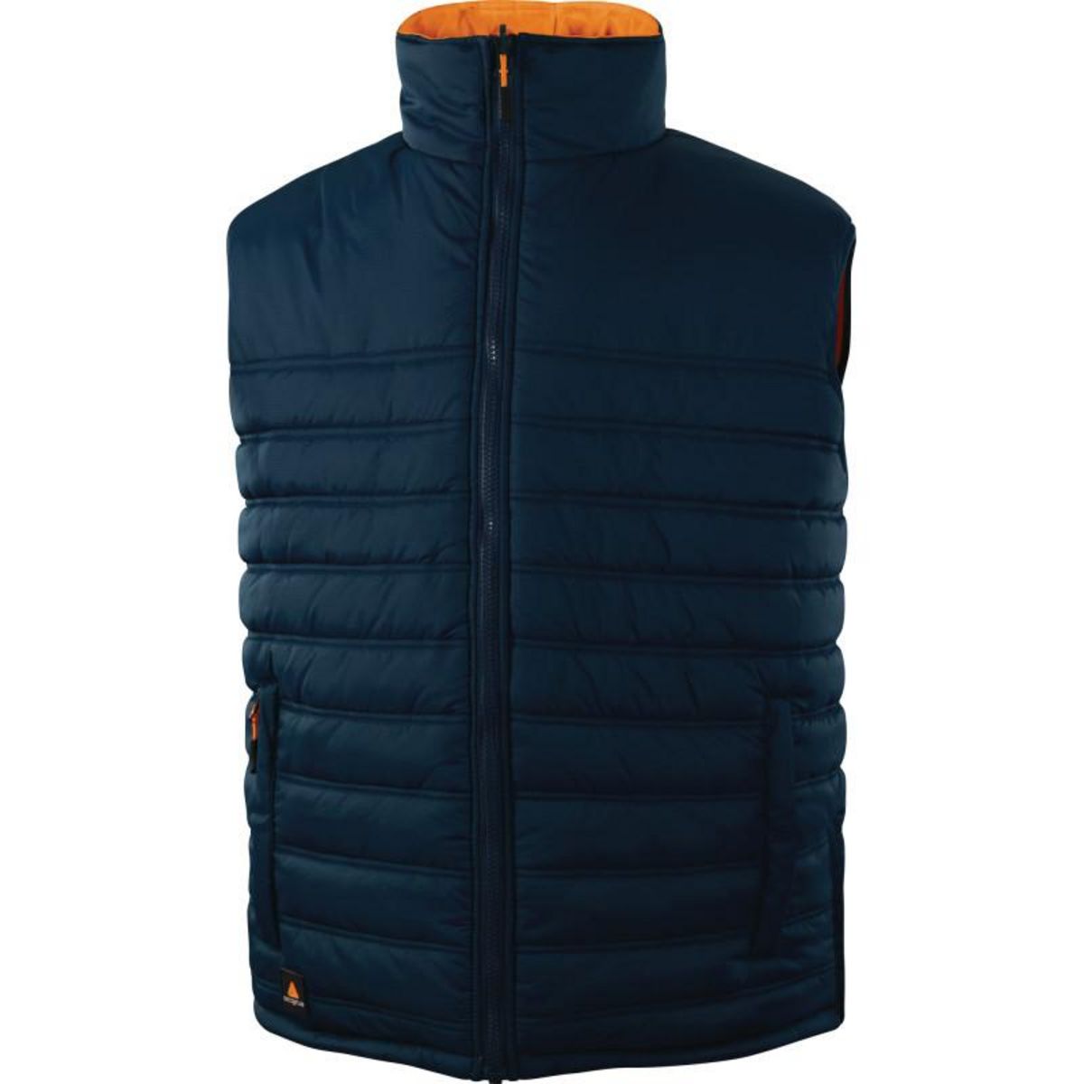 Delta Plus Gilet sans manche réversible HV orange bleu marine TS DELTA PLUS FIDJ3HVORPT