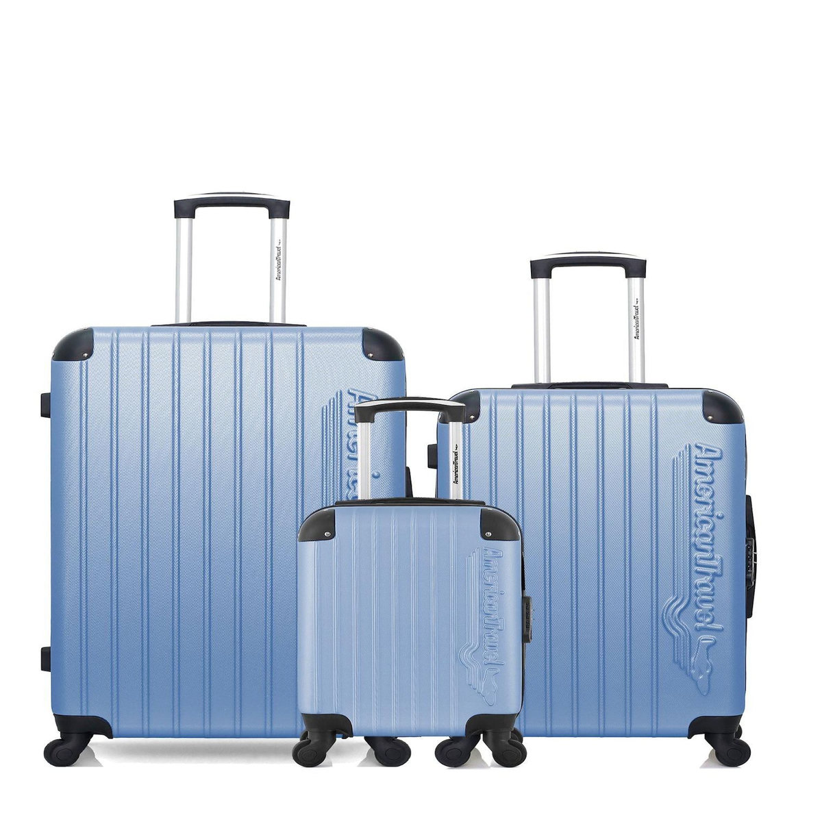 AMERICAN TRAVEL AMERICAN TRAVEL - LOT DE 3 - Valises grand format, weekend et cabine XXS BUDAPEST