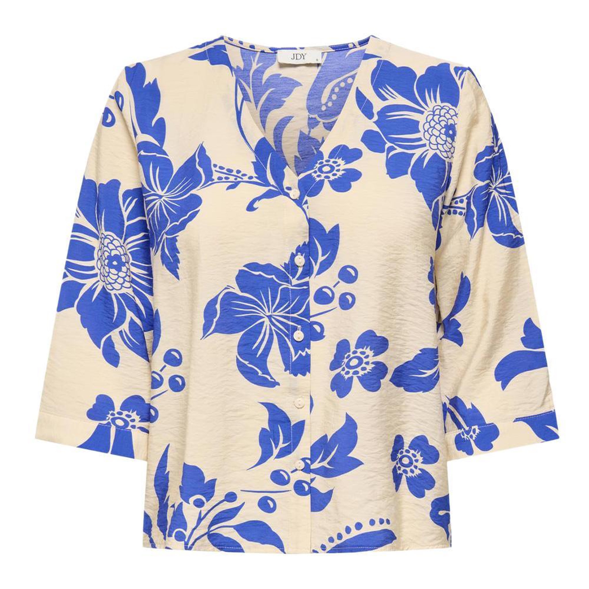 Voir la diapositive 1 : JACQUELINE DE YONG Blouse Beige/Bleu Femme JDY Troya