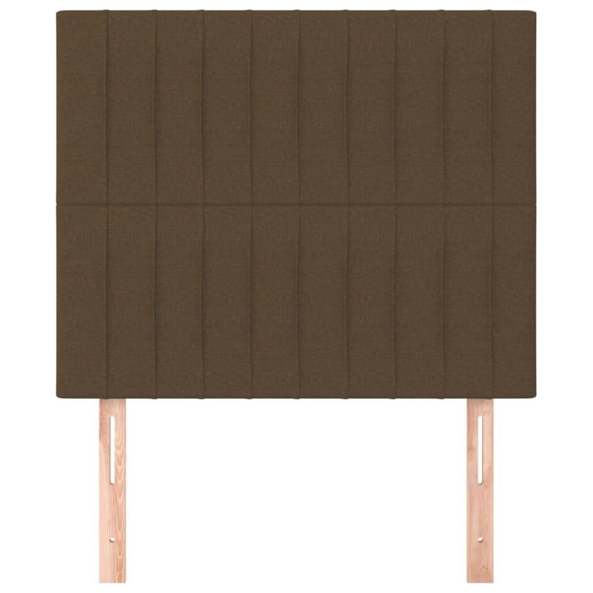 VIDAXL Tetes de lit 2 pcs Marron Fonce 80x5x78/88 cm Tissu