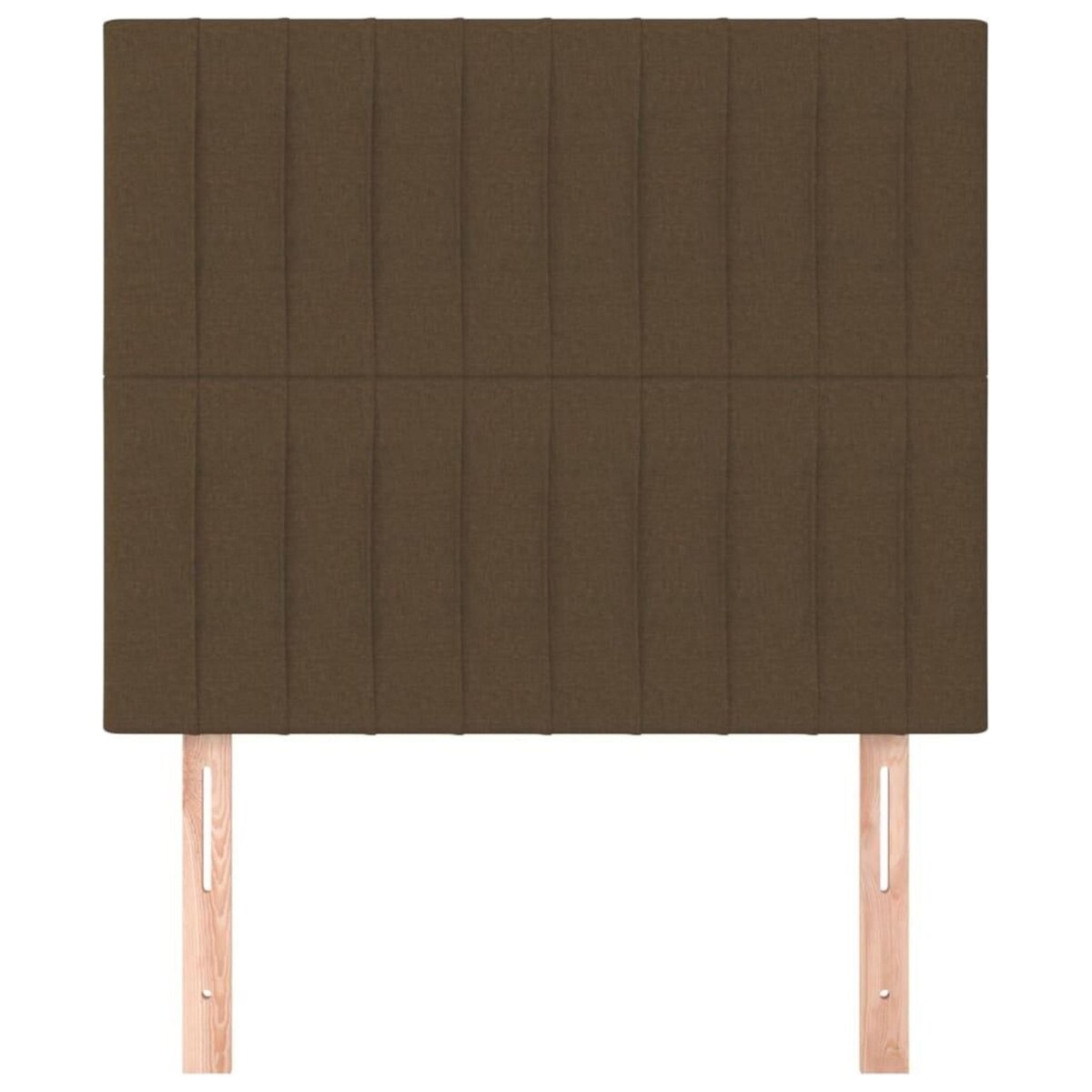 VIDAXL Tetes de lit 2 pcs Marron Fonce 80x5x78/88 cm Tissu