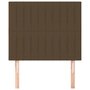 Voir la diapositive 3 : VIDAXL Tetes de lit 2 pcs Marron Fonce 80x5x78/88 cm Tissu
