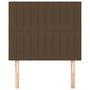 Voir la diapositive 3 : VIDAXL Tetes de lit 2 pcs Marron Fonce 80x5x78/88 cm Tissu