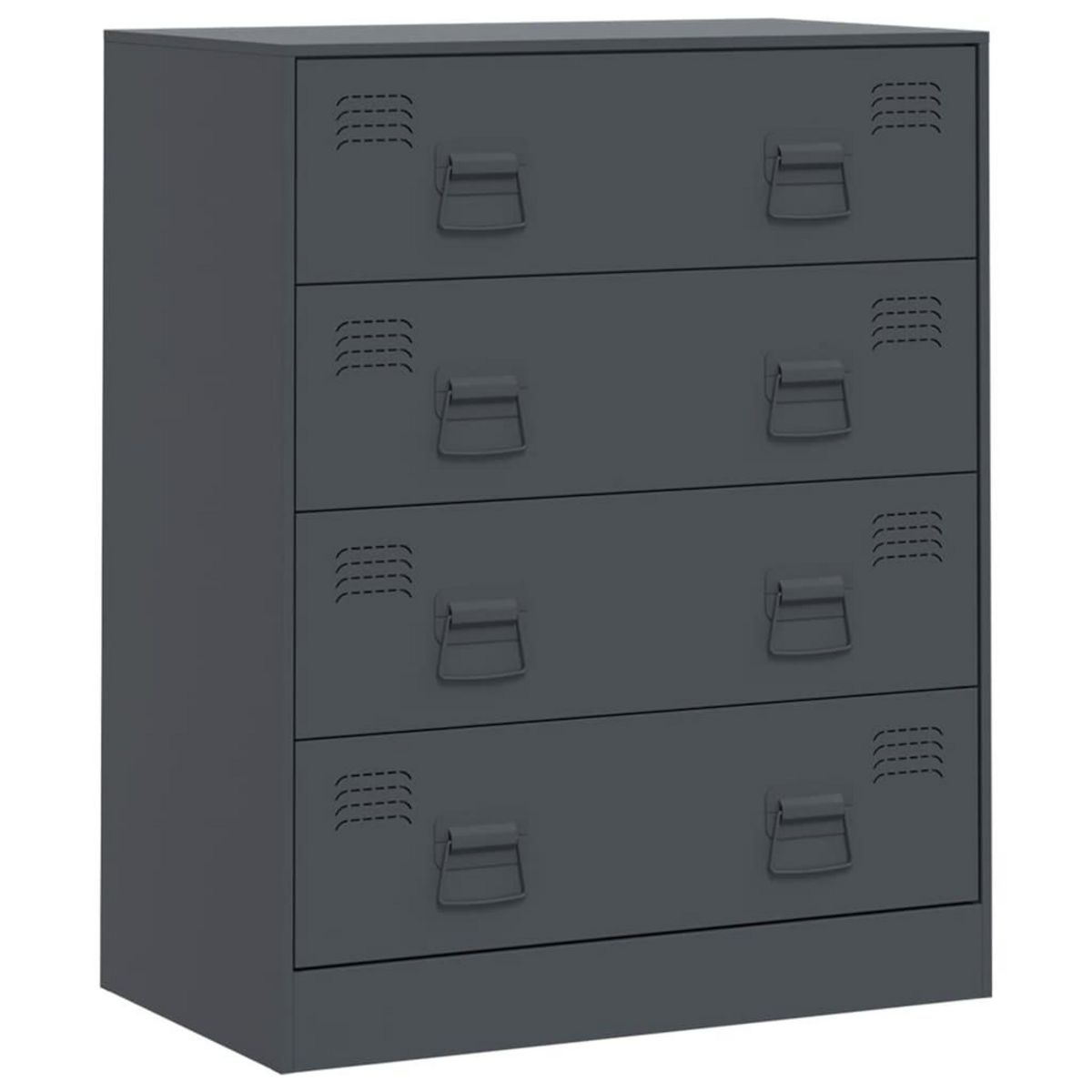 VIDAXL Buffet anthracite 67x39x83 cm acier