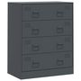 Voir la diapositive 2 : VIDAXL Buffet anthracite 67x39x83 cm acier