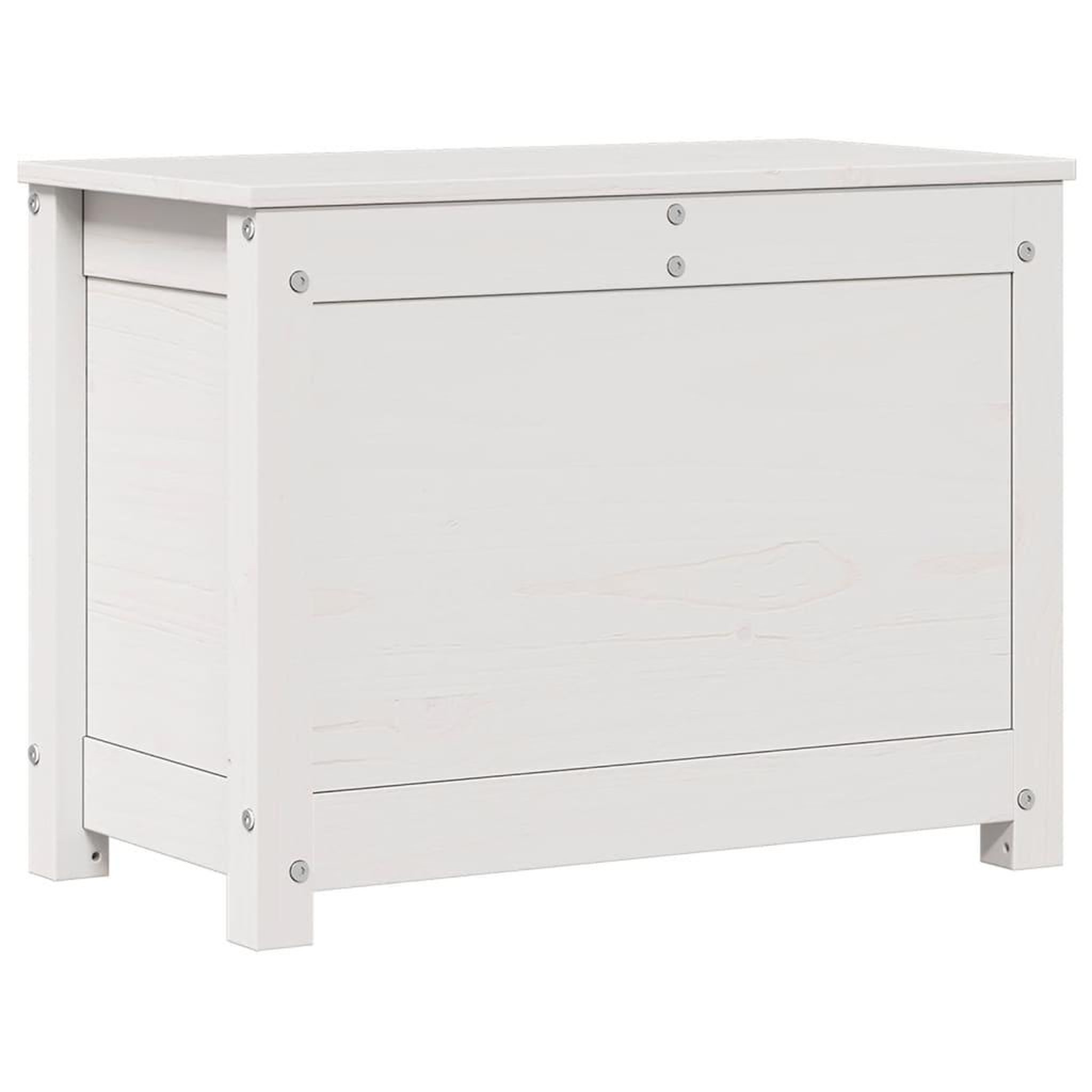Voir la diapositive 2 : VIDAXL Boîte de rangement Blanc 60x32x45,5 cm Bois massif de pin