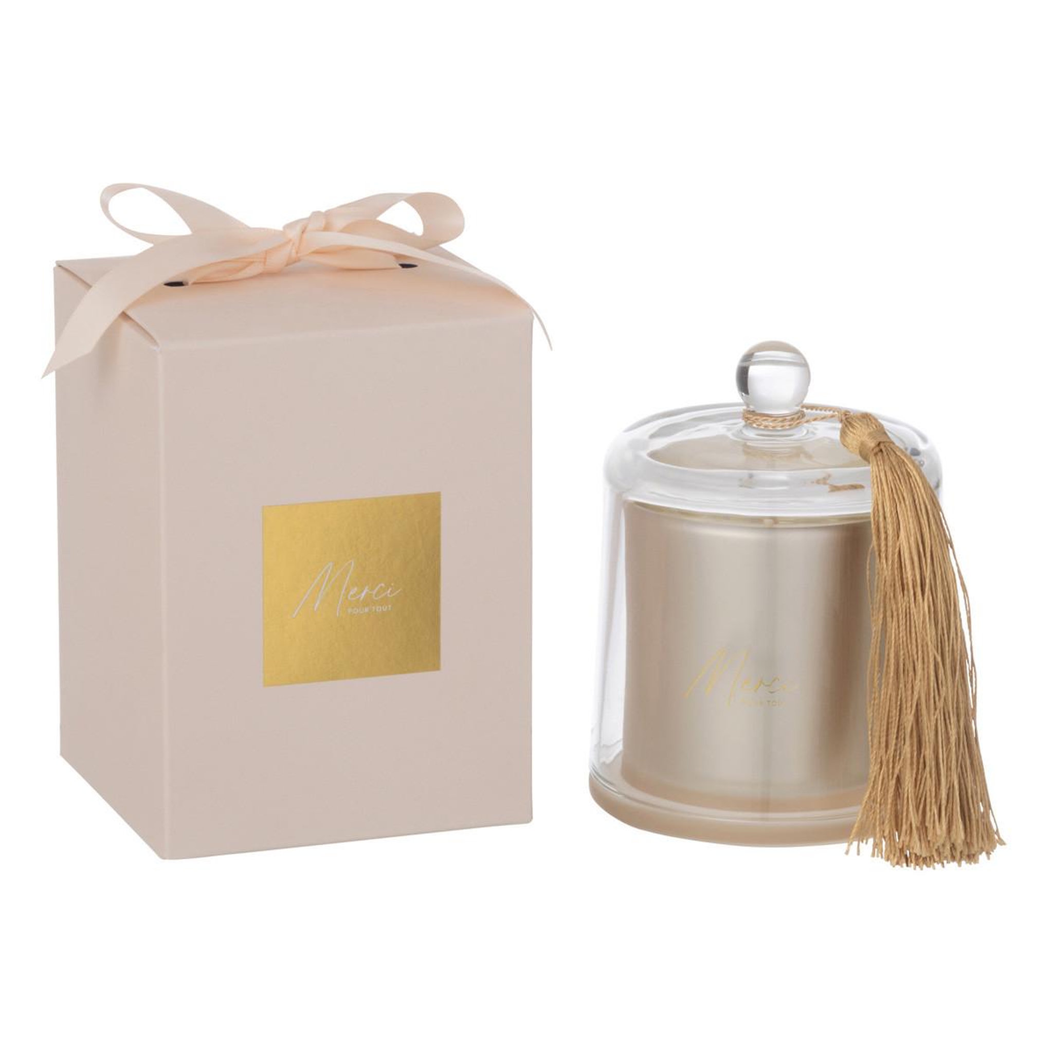 J-LINE Bougie parfumée cloche  cloe  13cm elderflower