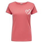 JACQUELINE DE YONG T shirt  Vif  Femme JDY Smoke. Coloris disponibles : Rose