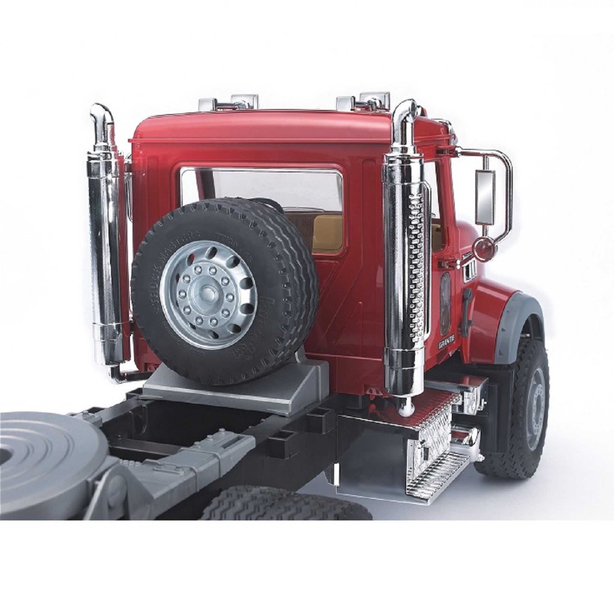 Voir la diapositive 3 : BRUDER Camion de Transport Mack + Tractopelle 