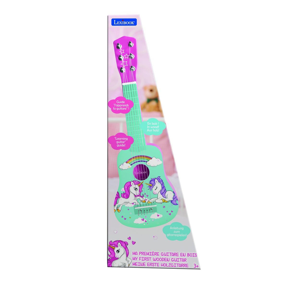 Lexibook Ma Première Guitare en Bois Licorne