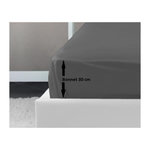 LOVELY HOME LOVELY HOME Drap Housse 100% coton 180x200x30 cm gris fonce