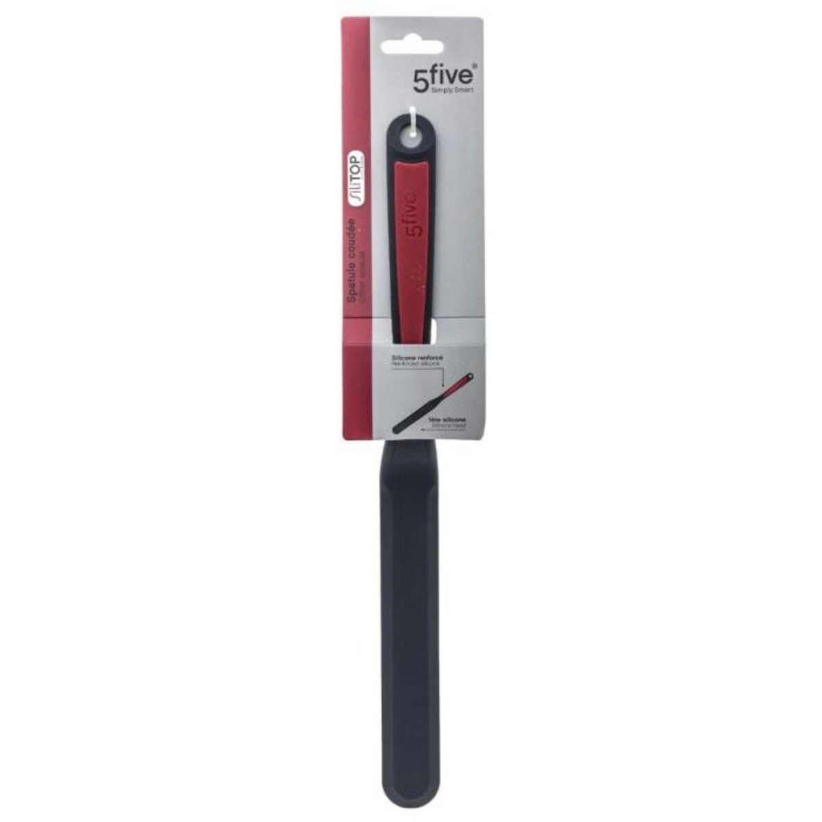 FIVE Spatule Coudée de Cuisine  Silitop  36cm Noir
