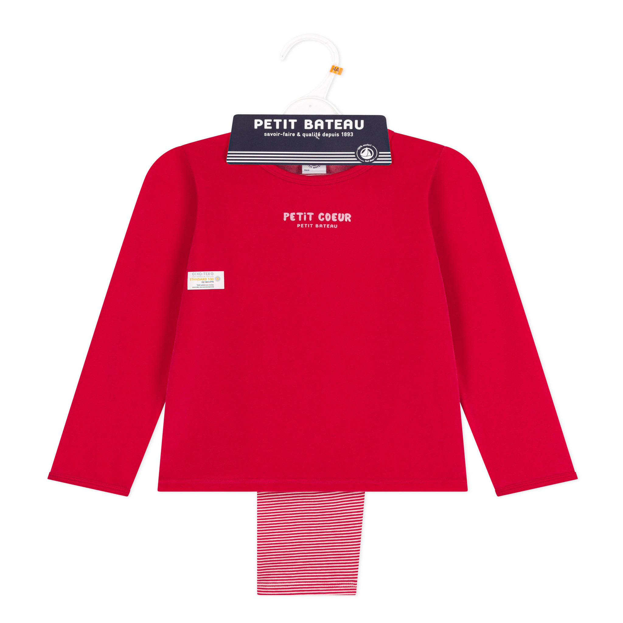 Voir la diapositive 2 : PETIT BATEAU Pyjama rouge fille