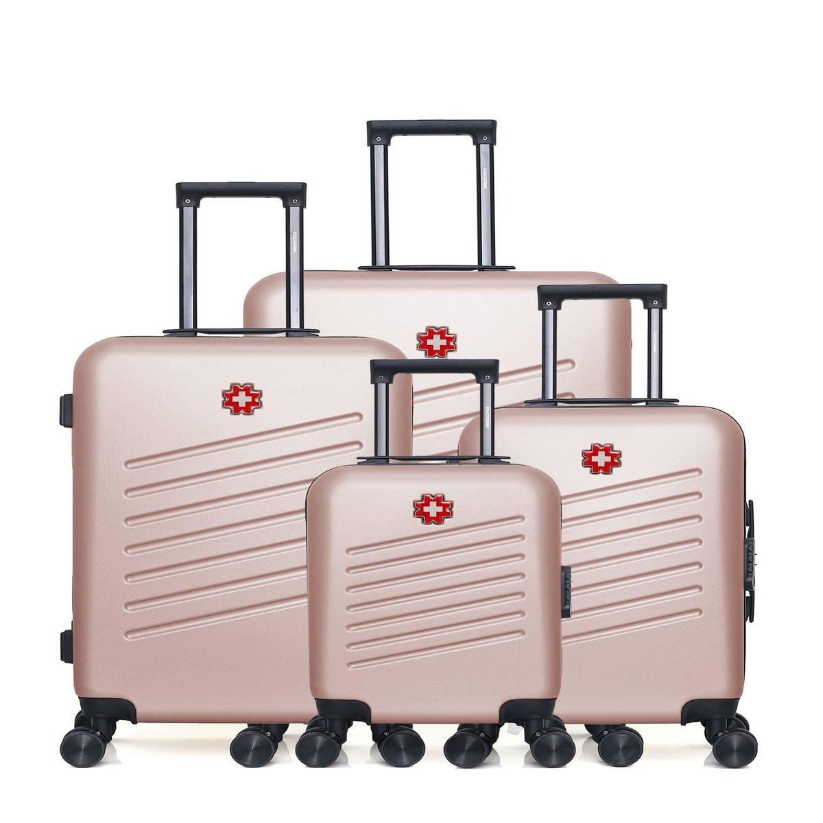 SWISS KOPPER SWISS KOPPER  -  Lot de 4  -  Valise grand format, valise weekend, valise cabine, valise cabine XXS ZURICH