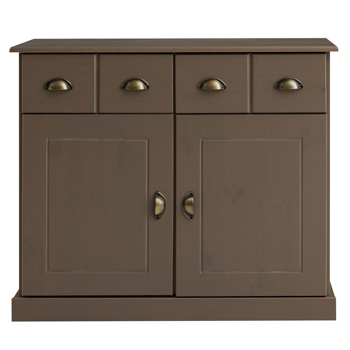 IDIMEX Buffet PARIS en pin massif, 2 portes et 2 tiroirs